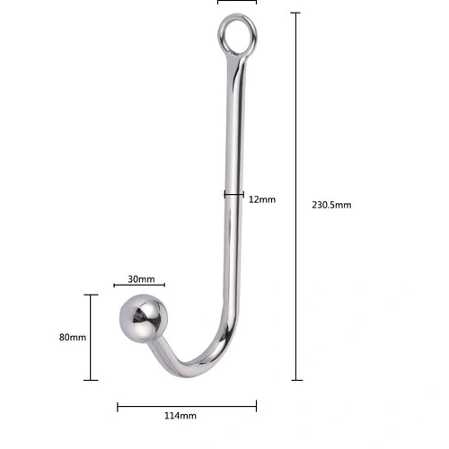 Beaded Elegant Hook Anal with 5334 Cuffs Collar and 0821